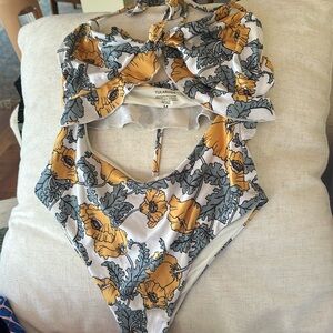 Tularosa one piece floral swimsuit